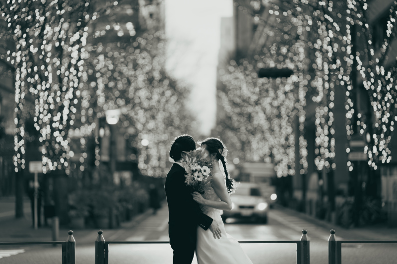 冬空にきらめく夜景とともに