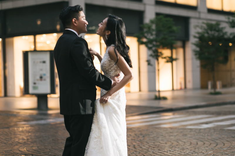 洗練された街並みで