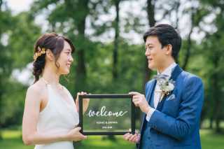 初夏を感じるグリーンロケで（洋装1着 ロケーション撮影）