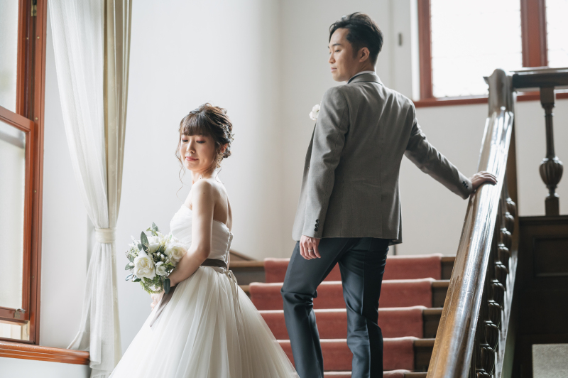 旧古川邸でクラシカルに(洋装ロケーション撮影)