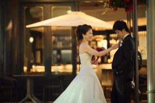 雨の日も楽しむ東京ロケ（洋和装各1着ロケーション撮影）