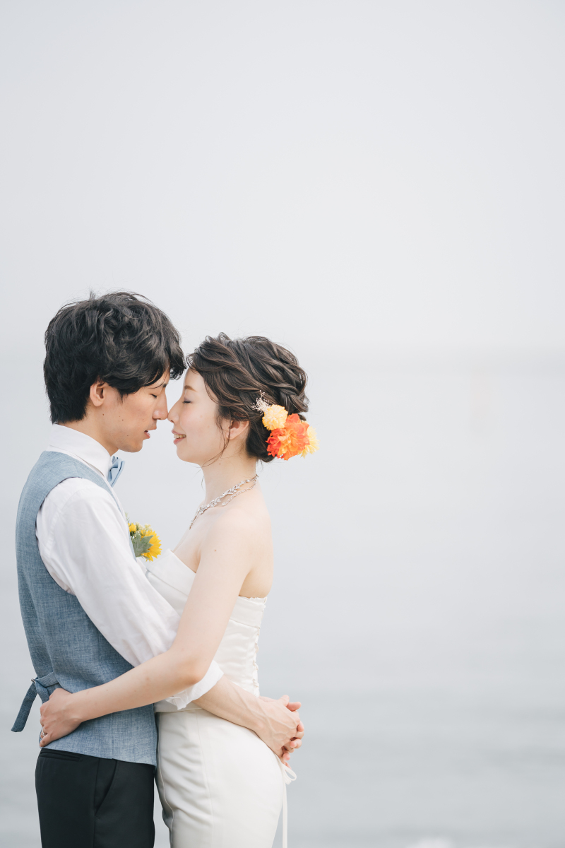 仲睦まじさ伝わる接近ショット