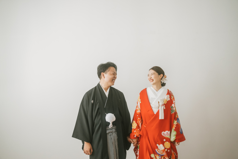 最後はおふたりらしい笑顔で!