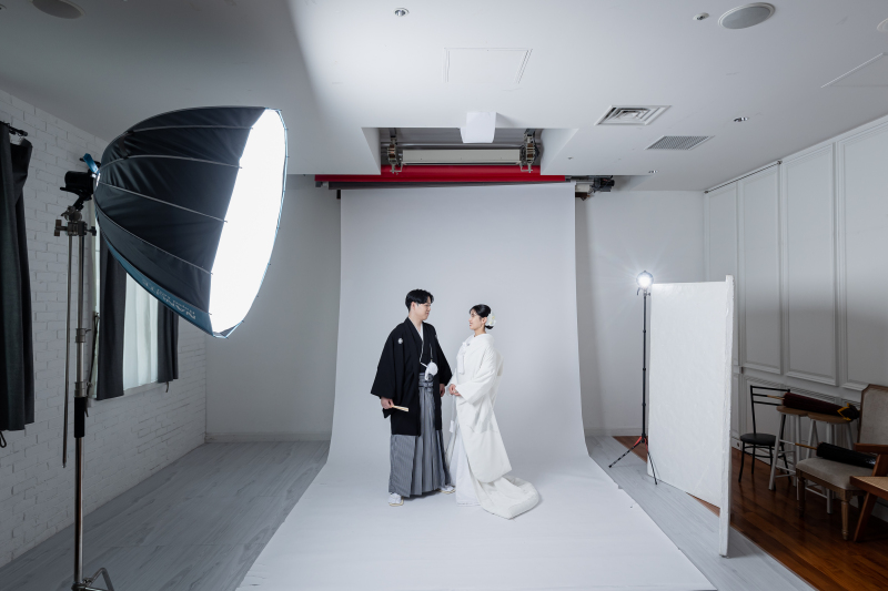 和装を引き立てる、洗練された空間