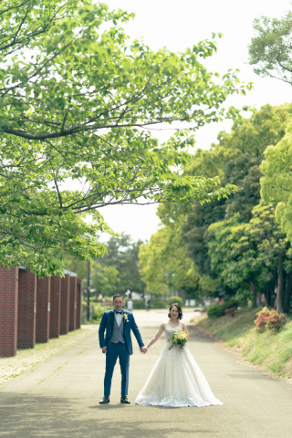 海と新緑を楽しむロケーションフォト