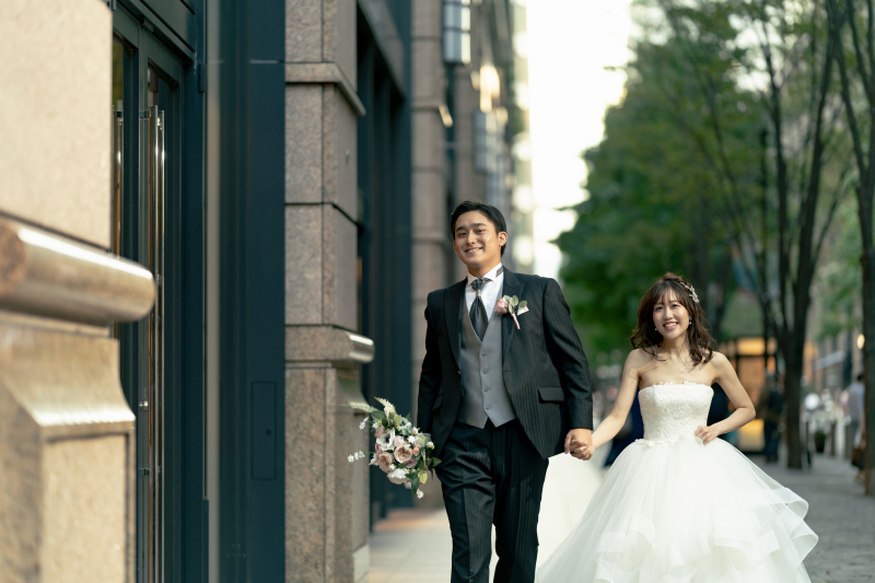 東京駅ナイトフォト(洋装ロケーション撮影)