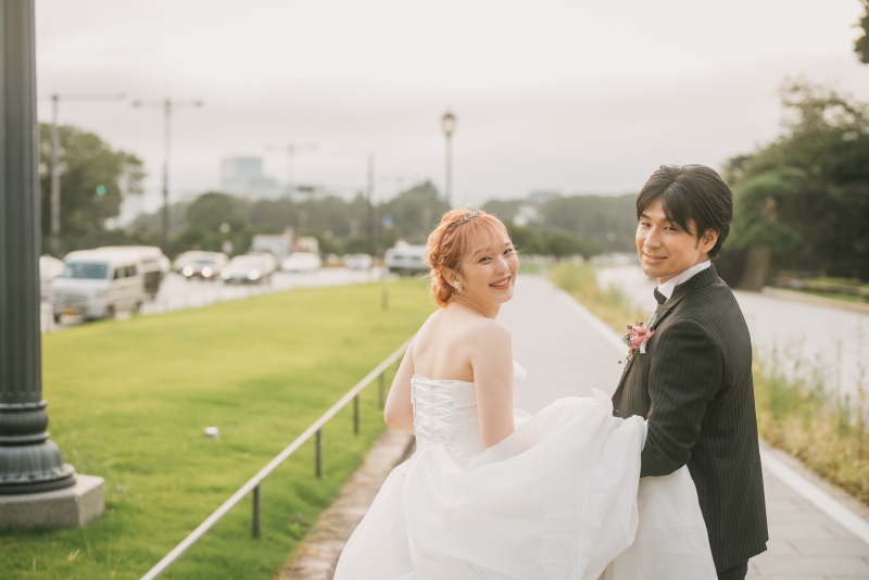 とびきりロマンチックに(洋装ロケーション撮影)