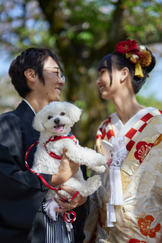 春の和装ロケーション