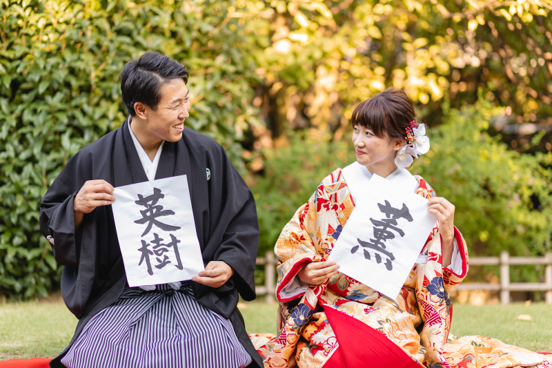 正座ショットにアイテムをプラス！