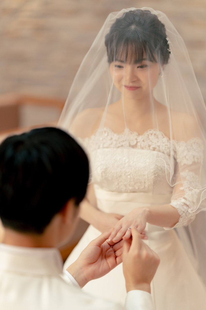 結婚式さながらの瞬間