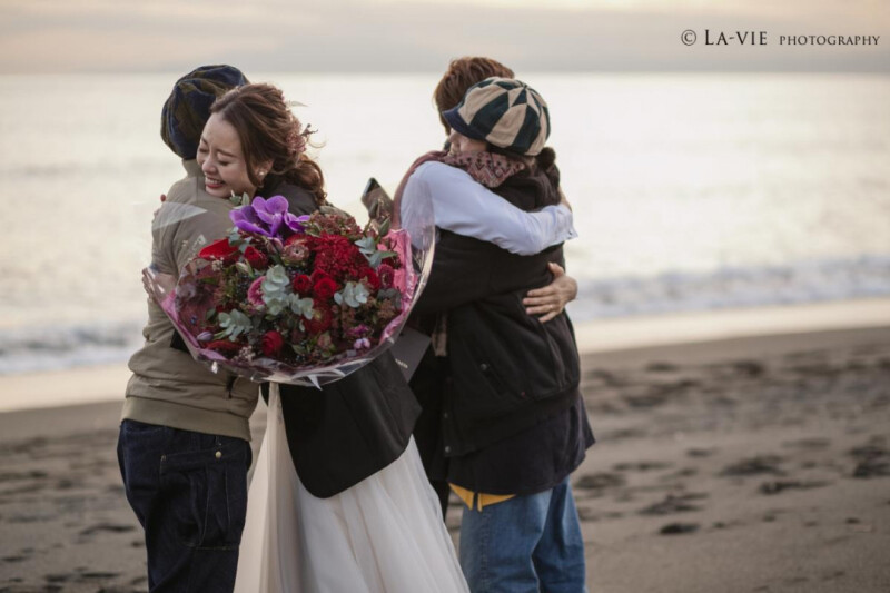 駆けつけてくださったご友人たちと