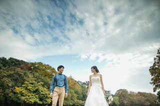 緑豊かな砧公園ロケ