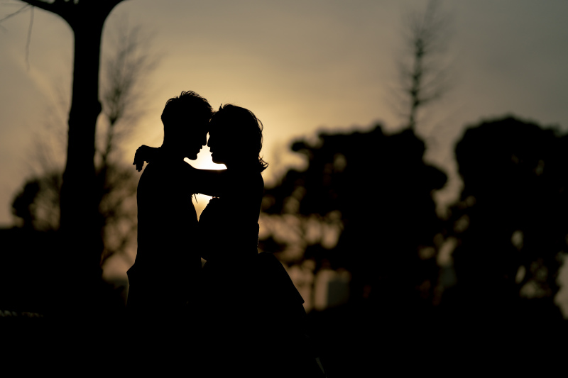 ポーズを変えて