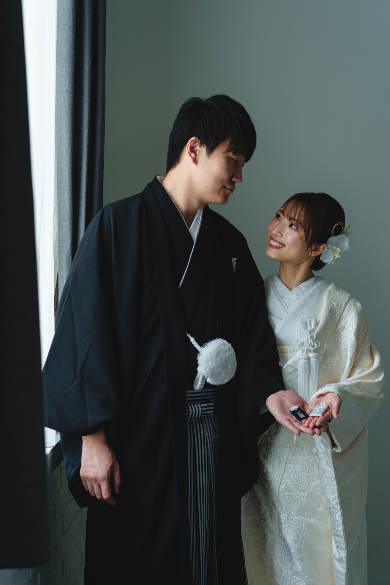 見つめ合うおふたり♡