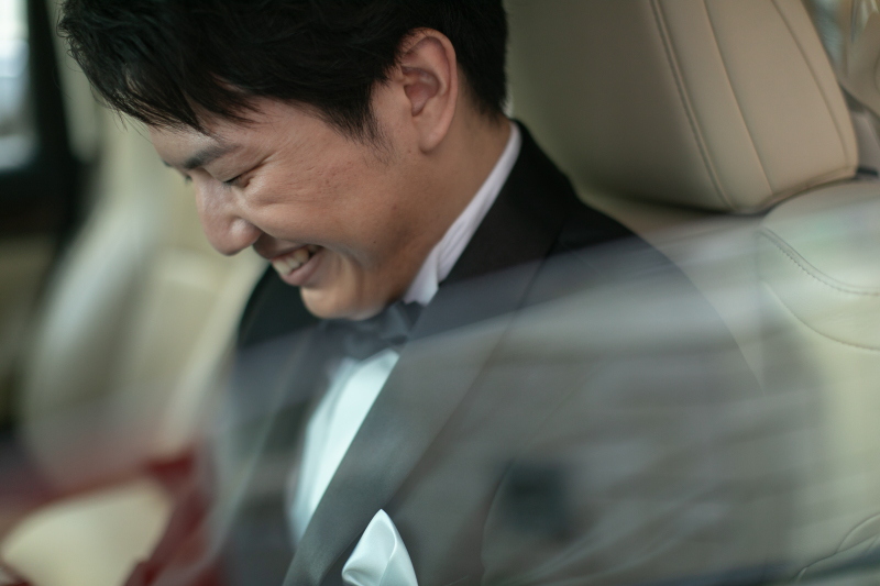 撮影前のオフショット