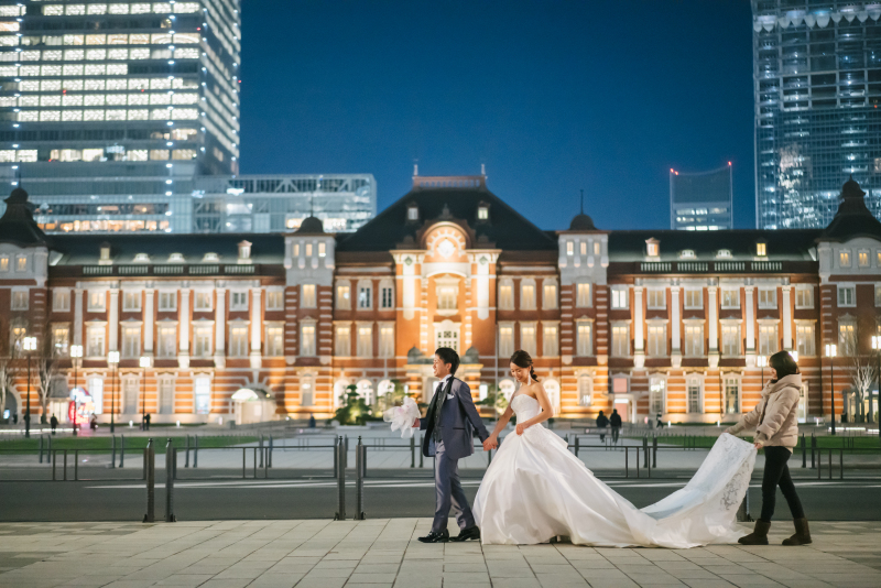 夜の東京駅を歩いて
