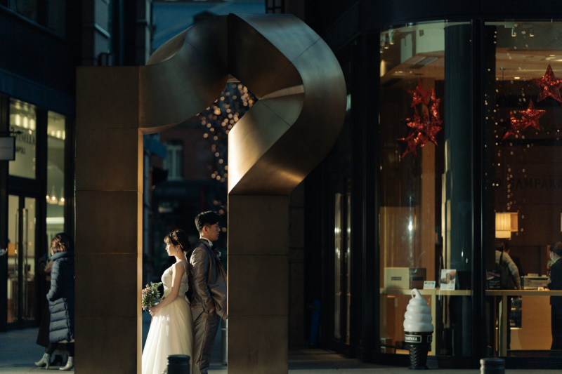 おしゃれな街並みで