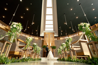 雪の日のチャペルフォト