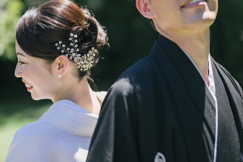 後ろ姿も美しく