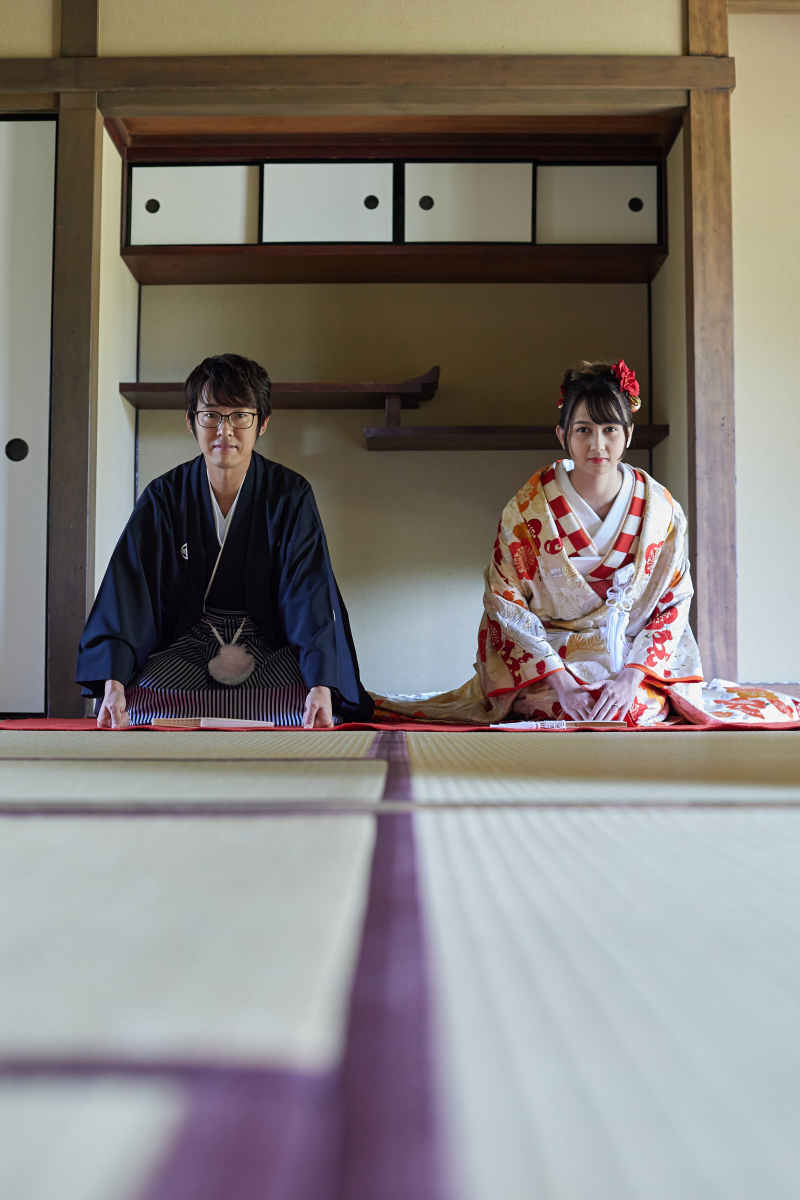 お辞儀も一緒に