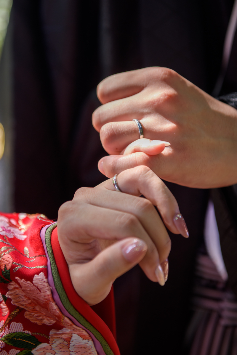 手元のアップも