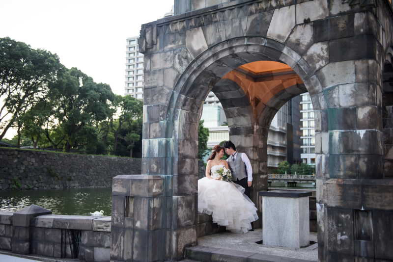 新郎様と一緒に