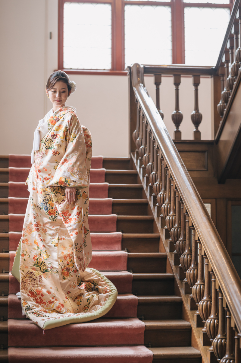 和装も映えるレトロ建築