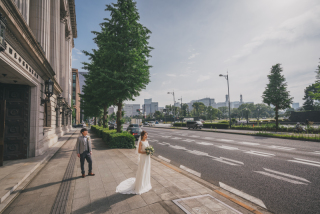 東京らしさを楽しんで（洋装1着ロケーション撮影）