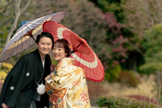 和庭園で思い出に残る撮影を
