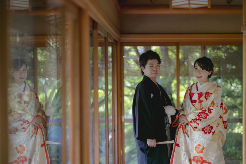 和装で思い出に残る記念写真を