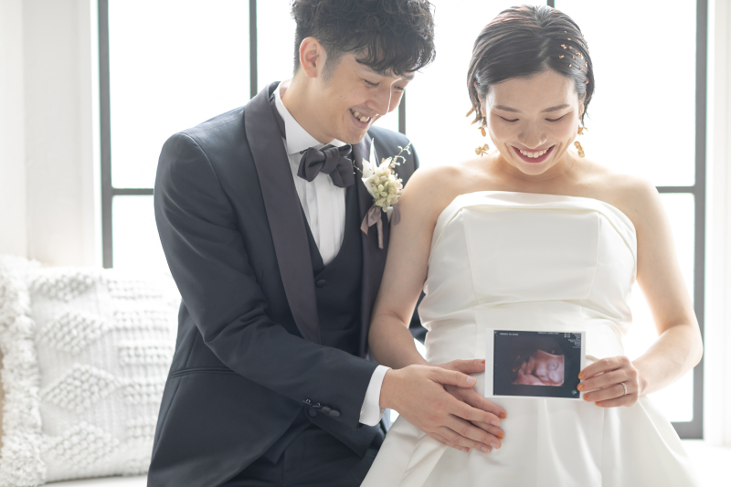 授かり婚の方にもおすすめ。新しい命と3人で