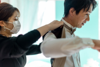 新郎ヘアセット