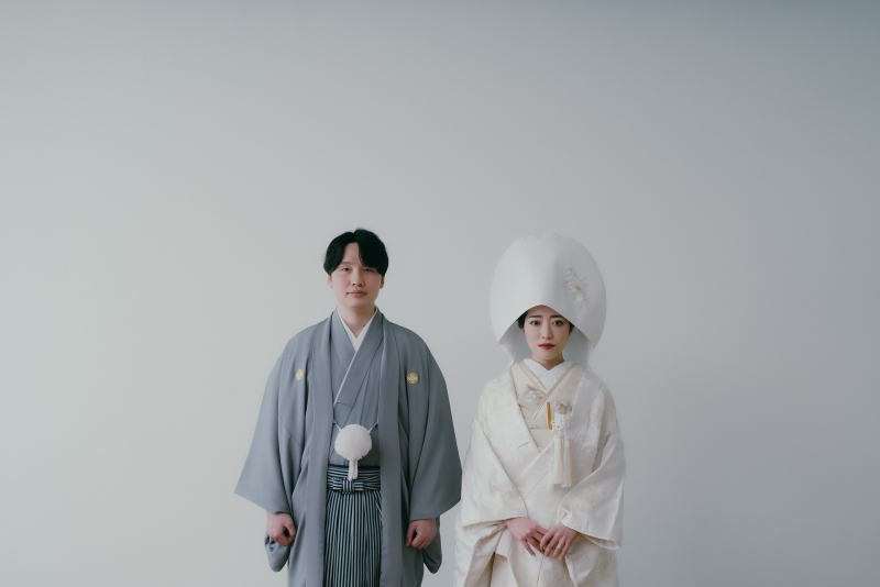 純白を思いっきり楽しむ白無垢×白掛下