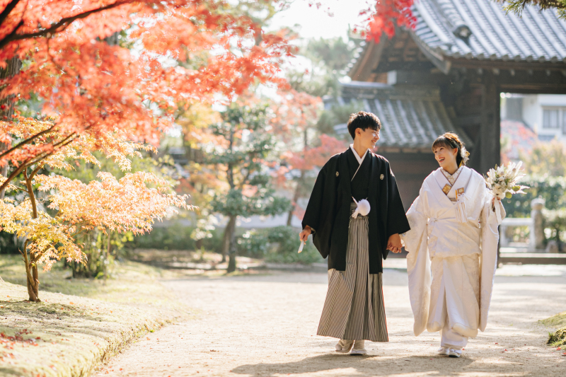 【12月24日までの撮影限定】2着がお得！秋のドリームキャンペーン｜和装ロケ・洋装スタジオ（新婦衣装2着・全データ）