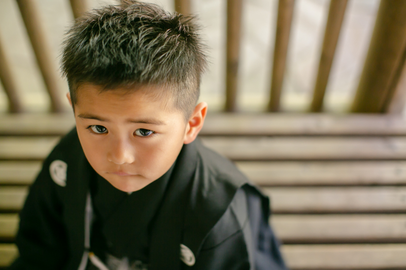 緊張気味のお子様