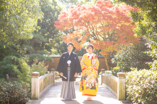 鮮やかな紅葉に包まれて