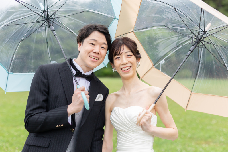 可愛い傘のお持ち込み