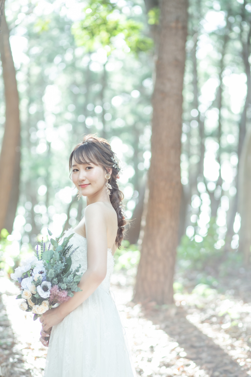 木々に囲まれて