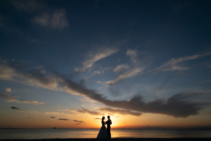 稲毛海浜公園でサンセット
