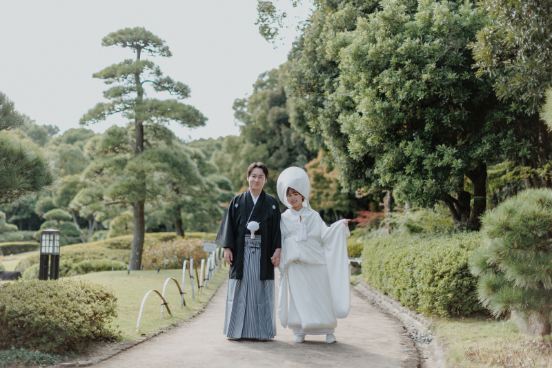 お庭が輝いています