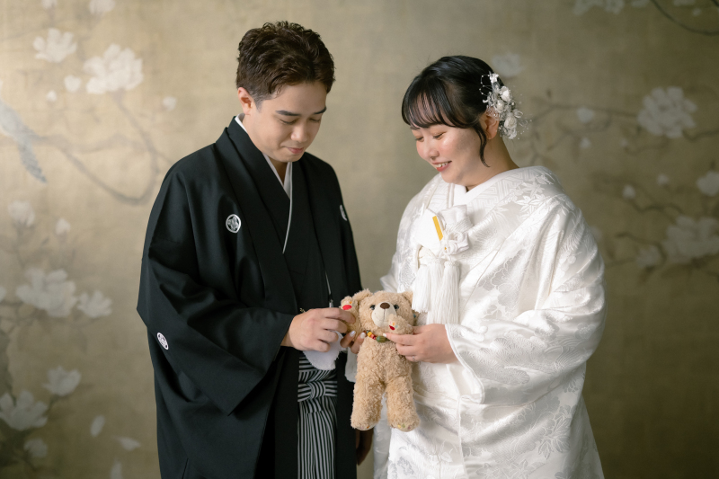 ぬいぐるみと一緒に♪