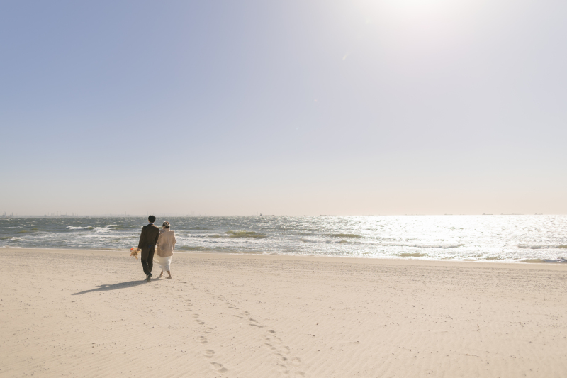 稲毛海浜公園でワンちゃんも