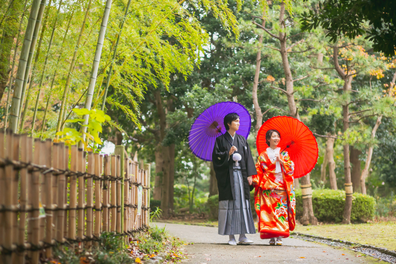 日本庭園を散策