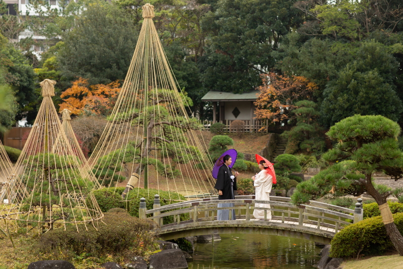 日本庭園を散策