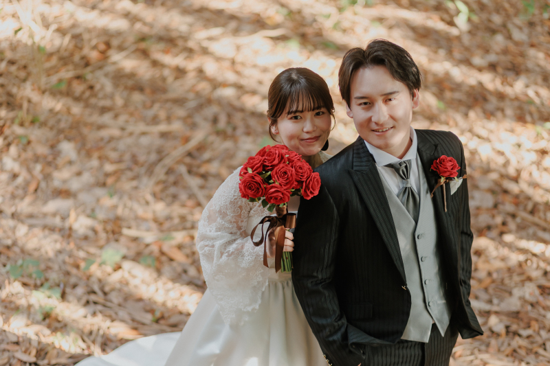 落ち葉も綺麗なんです