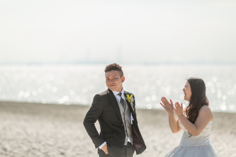 キラキラ光る海