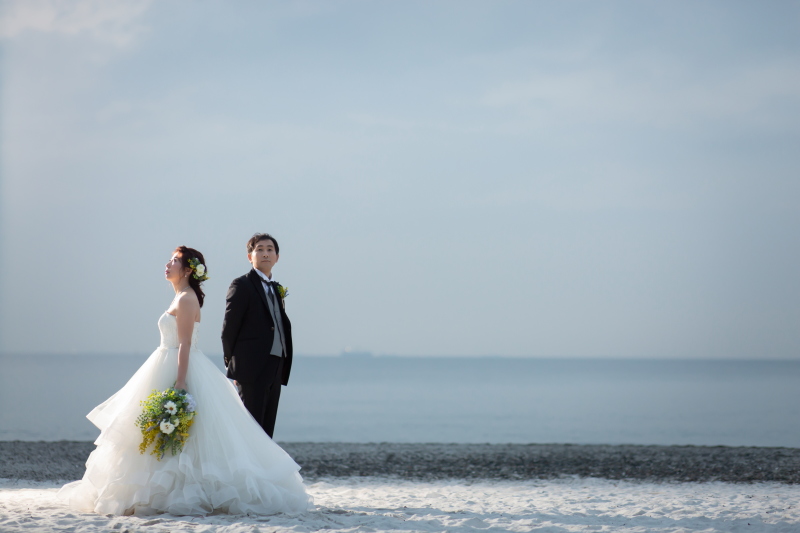 海でしっとり美しく