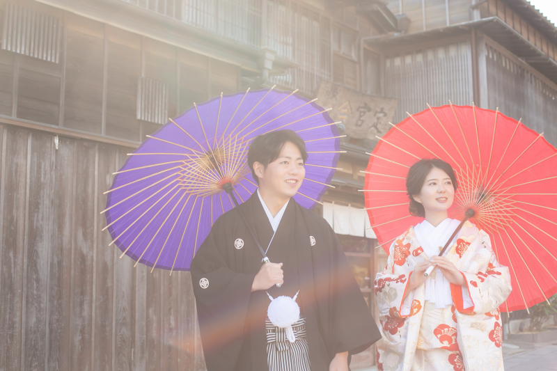 街中を散策しながら