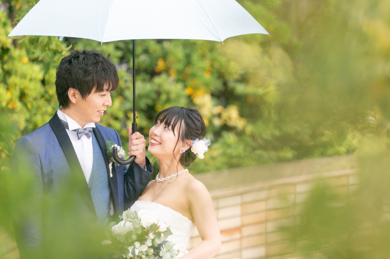 実は外は雨でした・・・