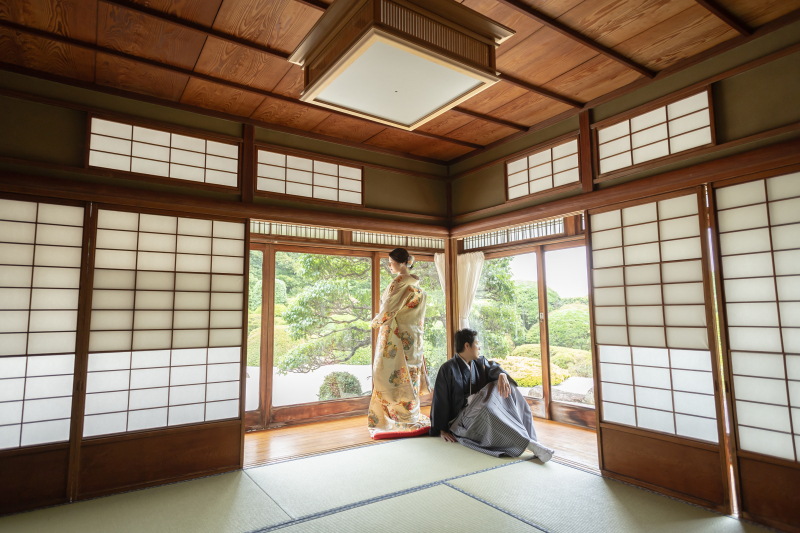 和室にて